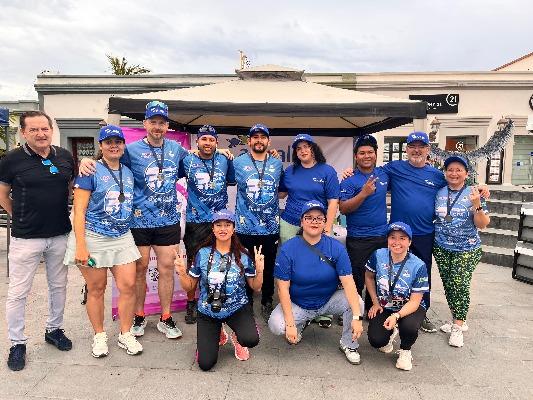 Participación de los colaboradores de Aqualia Los Cabos en el evento con causa social